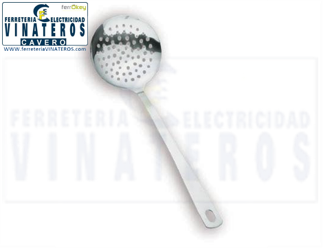 UTIL-COCINA, INOX., ESPUMADERA, M.INOX.