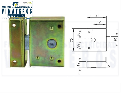RESBALON, AZBE YALE, 812-50, SOBREPON