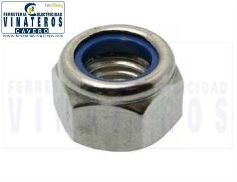 TUERCA, AUTOBLOCANTE, ZINCADA, M-10  U