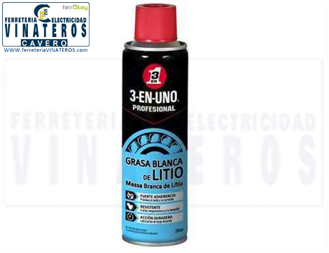 ACEITE, LUBRICANTE, GRASA LITIO, 3 EN 1 250 CC.