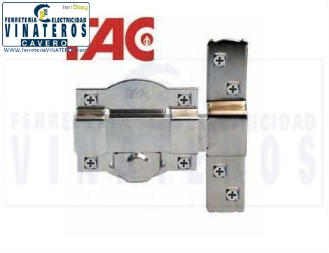 CERROJO, FAC, NIQUELADO, 300-UE. DER-70.