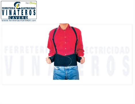 FAJA, ANTILUMB. GRIS, VELCRO+TIRANTES, 8102  TALLA M 