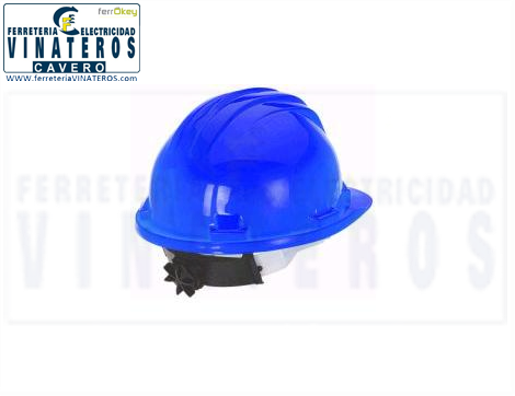 CASCO, OBRA, CON ARNES, AZUL