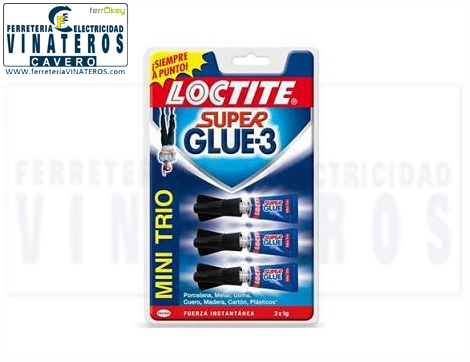 PEGAMENTO, LOCTITE, SUPER GLUE, .3*1 GR TRIO