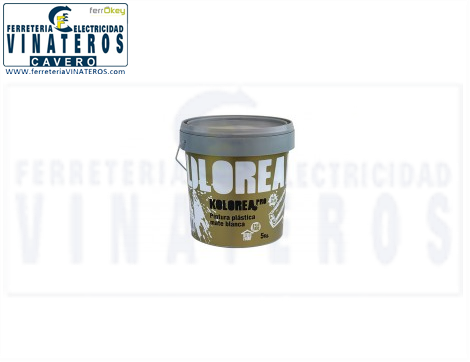 PINTURA, INTERIOR, PLASTIC KOLOREA, .5K BLANCA