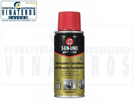 ACEITE, LUBRICANTE, SPRAY CERRADURA, 3 EN 1 100 ML.