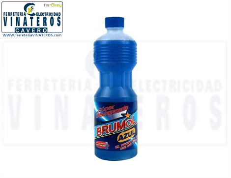 LIMPIEZA, DESENGRASANTE, BRUMOL AZUL, 1 LITRO.