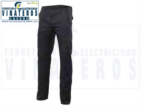 ROPA TRABAJO, PANTALON, AZUL MULTBOLSIL, TALLA 38 C/GOMA
