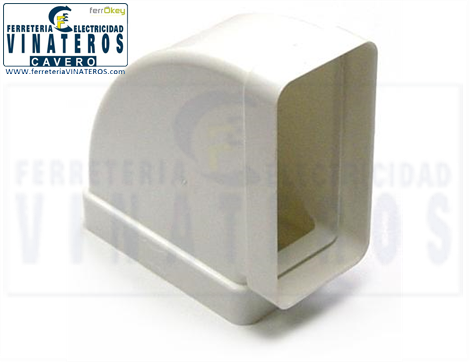 ACC.CALENTADOR, PLASTICO, CODO RECTANGUL., HORIZON. 110*56