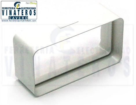 ACC.CALENTADOR, PLASTICO, EMPALME RECTAN., 110 * 56 