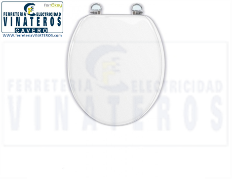 ASIENTO W.C., TATAY, LUXORY (MADERA), BLANCO